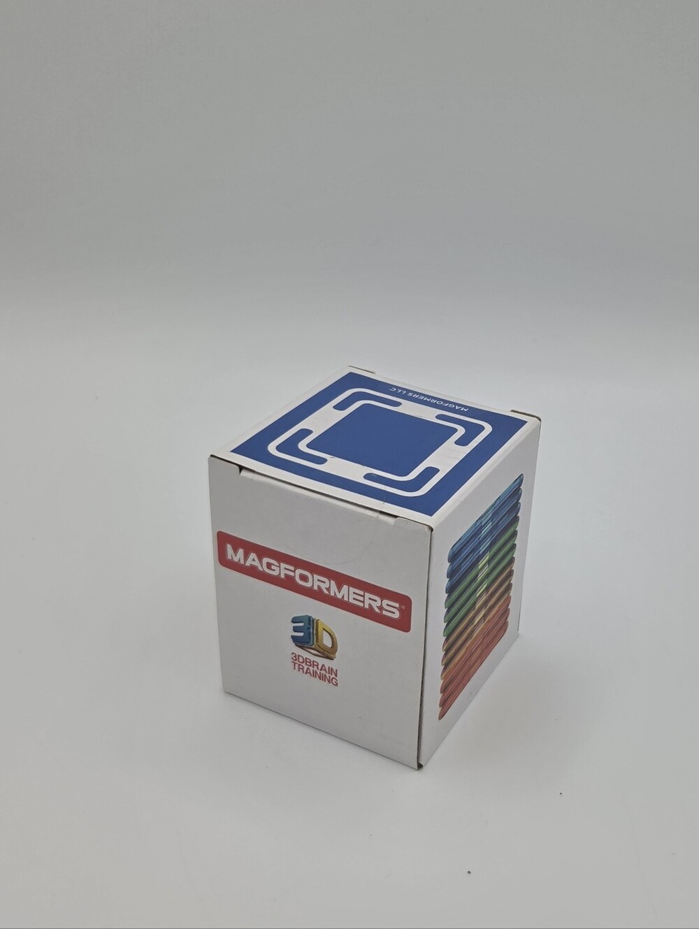 MAGFORMERS Square 12-Piece Blue Magnetic Brain Teaser Building Set Age 3+